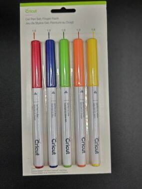 Cricut Gel Pen Set - Red, Blue, Green, Orange, Yellow